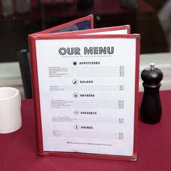 Triple Page Book Fold menu Cover