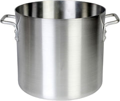 Heavy-Duty Aluminum Stock Pot with Riveted Handle – 6mm Thickness, Multipurpose Cookware Available in Sizes from 8 to 100 Quarts