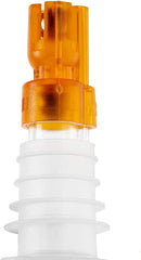 TrueCraftware- 1/2 oz Measured Liquor Pourer with Orange Tail & No Collar Acrylonitrile Set of 12- Cocktail Shot Dispenser Liquor Bottle Pourers Alcohol Liquor Pourers Bar Bartender Accessories