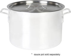 TrueCraftware-36 Quart Aluminum Sauce Pot Lid 16-3/4" Diameter x 5/8" Thickness– Cooking Sauce Pot Lid Multipurpose Sauce pot Cover Simmering Pot Lid Cookware for Home Kitchen or Restaurant