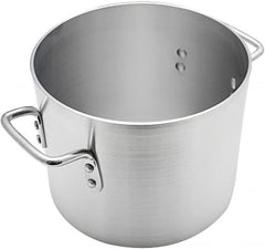 Heavy-Duty Aluminum Stock Pot with Riveted Handle – 6mm Thickness, Multipurpose Cookware Available in Sizes from 8 to 100 Quarts