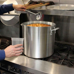 Heavy-Duty Aluminum Stock Pot with Riveted Handle – 6mm Thickness, Multipurpose Cookware Available in Sizes from 8 to 100 Quarts