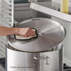 Heavy-Duty Aluminum Stock Pot with Riveted Handle – 6mm Thickness, Multipurpose Cookware Available in Sizes from 8 to 100 Quarts