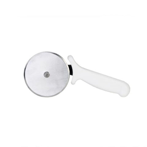 TrueCraftware ?2-1/2? Stainless Steel Pizza Cutter with White Plastic Handle- Sharp Stainless Steel Blade Slice Thick or Thin Pizzas Pie Crust and Pastries