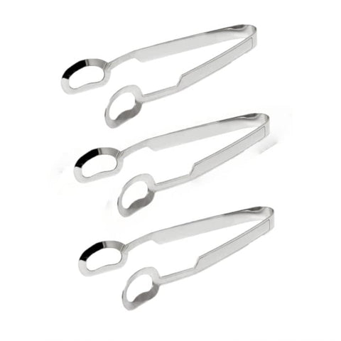 TrueCraftware ? Set of 3- Snail/ Escargot Squeeze Tong, Stainless Steel, Dishwasher Safe