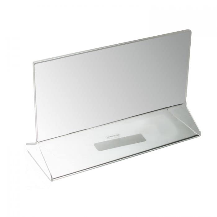 TrueCraftware Set of 6 Clear Acrylic Menu Sign Photo Table Holders - Upright Table Desk Displays ? 5 1/2? x 3 1/2? Inches