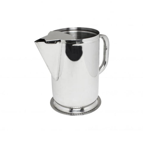 TrueCraftware ? 64 oz Water Pitcher, Stainless Steel, with Ice Guard to prevent spilling of water and ice