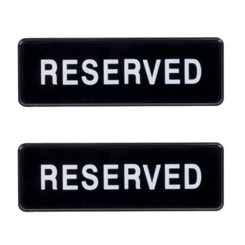 TrueCraftware ? Set of 2- Reserved Sign 9