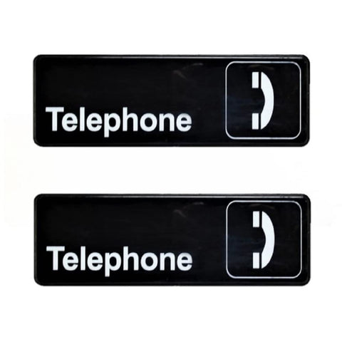 TrueCraftware ? Set of 2- Telephone Sign 9