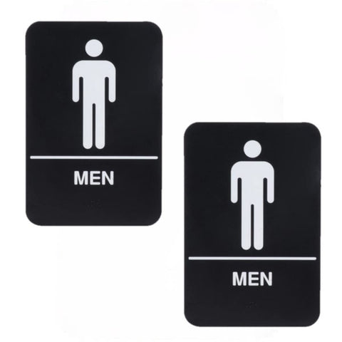 TrueCraftware ? Set of 2- Men Restroom Sign with Braille 6