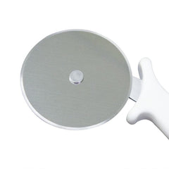 TrueCraftware ? 4? Blade Stainless Steel Pizza Cutter with White Plastic Handle- Sharp Stainless Steel Blade Slice Thick or Thin Pizzas Pie Crust and Pastries