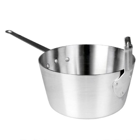 TrueCraftware ? 7 qt Aluminum Fryer SaucePan with Front Stem Catcher- Even Heat Distribution Deep Fryer for Fast Cooking and Easy Cleaning for Soup Pot French Fries Stews