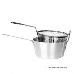 TrueCraftware ? 7 qt Aluminum Fryer SaucePan with Front Stem Catcher- Even Heat Distribution Deep Fryer for Fast Cooking and Easy Cleaning for Soup Pot French Fries Stews