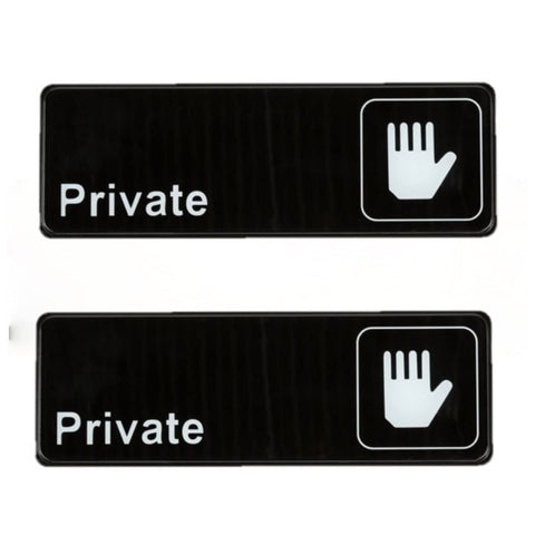 TrueCraftware ? Set of 2- Private Sign 9