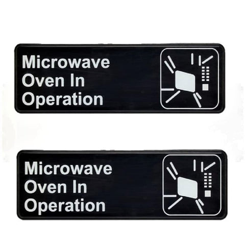 TrueCraftware ? Set of 2- Microwave Oven In Operation Sign 9