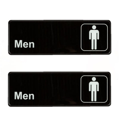 TrueCraftware ? Set of 2- Men Restroom Sign 9