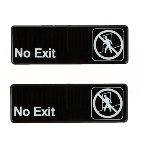 TrueCraftware ? Set of 2- No Exit Sign 9