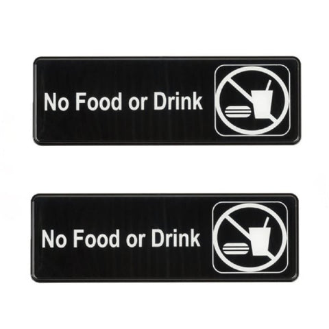 TrueCraftware ? Set of 2- No Food or Drink Sign 9