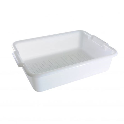 TrueCraftware ? Utility Kitchen Perforated Bus Tub/Drain Box with Handles, 20-1/2