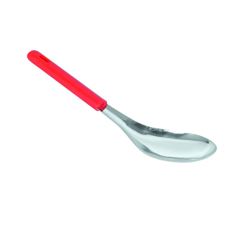 TrueCraftware ? Vegetable Spoon, Stainless Steel with Plastic Handle, Concave Angled