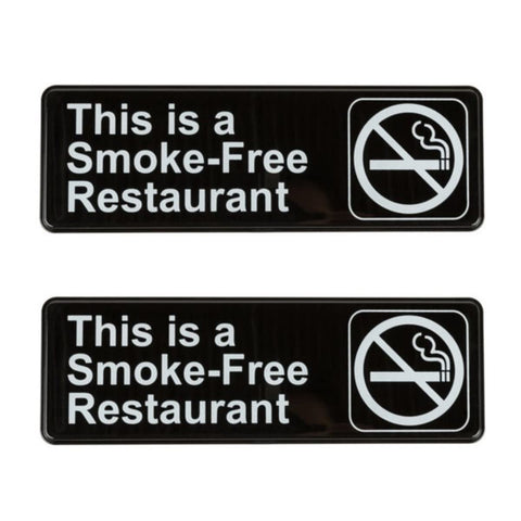 TrueCraftware ? Set of 2- This is a Smoke-Free Restaurant Sign 9