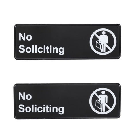 TrueCraftware ? Set of 2- No Soliciting Sign 9