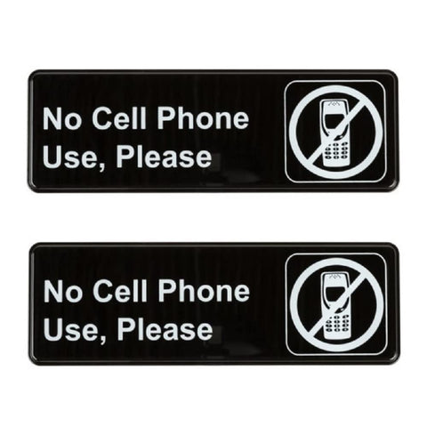 TrueCraftware ? Set of 2- No Cell Phone Use Sign 9