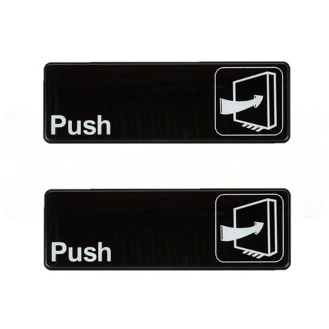 TrueCraftware ? Set of 2- Push Sign 9