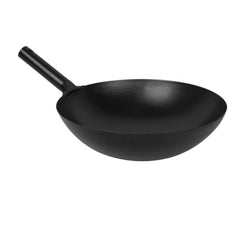 TrueCraftware ? 14? Commercial Grade Japanese Wok, Traditional Japanese Cookware - Carbon Steel Pan, Made in Taiwan