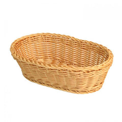 TrueCraftware ?11" x 7" x 3-1/2"Commercial Grade Oval Hand-Woven Basket, Polypropylene Plus Polyethylene, Dishwasher Safe, Microwave Safe