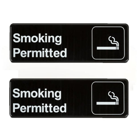 TrueCraftware ? Set of 2- Smoking Permitted Sign 9