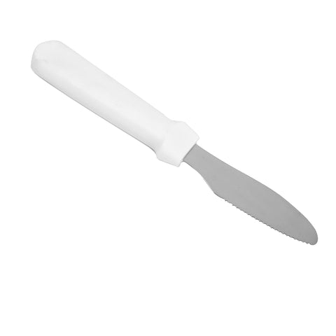 TrueCraftware ? Set of 2 - Commercial Grade Sandwich Spreader, Stainless Steel Blade with White Plastic Handle