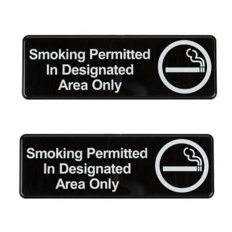 TrueCraftware ? Set of 2- Smoking Permitted in Designated Area Only Sign 9