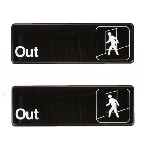 TrueCraftware ? Set of 2- Out Sign 9