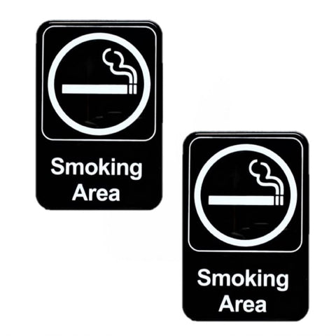 TrueCraftware ? Set of 2- Smoking Area Sign 6