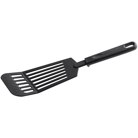 TrueCraftware - 12? Slotted Spatula Slotted Kitchen Spatulas High Heat Resistant Cooking Utensils Ideal Cookware for Fish Eggs Pancakes (Black)