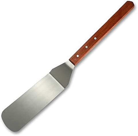 TrueCraftware ? Stainless Steel 10 inch Long Spatula - Spatula Hamburger Solid Turner Scraper - Pancake Flipper Great for BBQ Grill and Flat Top Griddle Commercial Grade