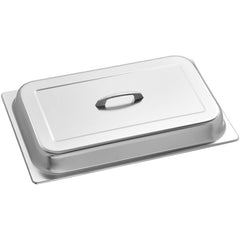 TrueCraftware ? 8 Qt. Full Size Stainless Steel Dome/Chafer Cover with Chrome Plated Handle