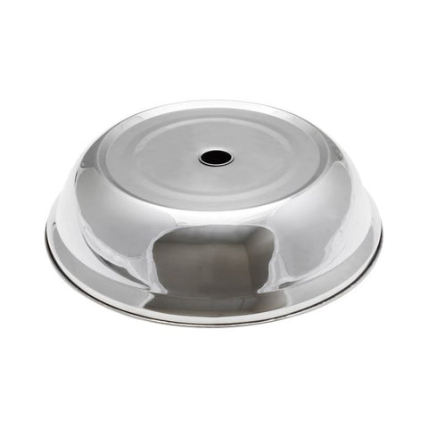 TrueCraftware ? Round Stainless Steel Plate Cover - for dinner plates, Multi-fit, Mirror Finish, 9-3/4