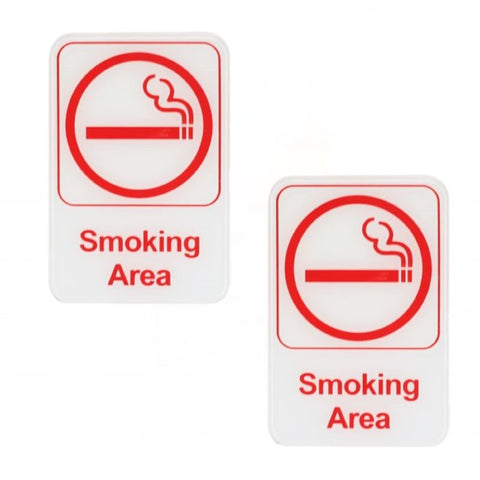 TrueCraftware ? Set of 2- Smoking Area Sign 6