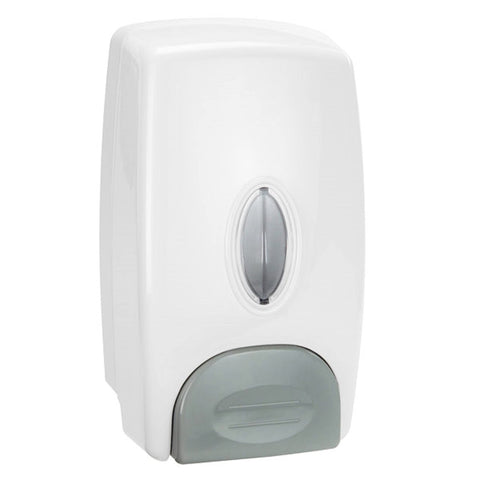 TrueCraftware ? 32 oz. Anti-Leak Push Button Soap Dispenser, Manual Hand Soap Dispenser, White Color