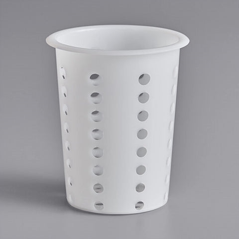 TrueCraftware ? Set of 12- Plastic Flatware Holder Cylinder with outer lip, White Color