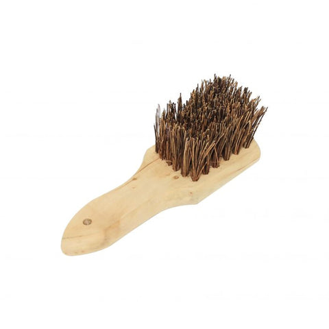 TrueCraftware ? 8- inch Wok Brush Palmyra Bristles with Wooden Handle - Wok Brush Kitchen Cleaning Brush Kitchen pan Brush