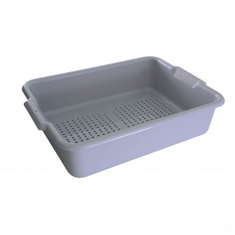 TrueCraftware ? Utility Kitchen Perforated Bus Tub/Drain Box with Handles, 20-1/2