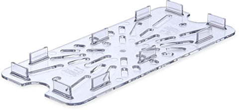 TrueCraftware ? Drain Shelf for 1/3 Size Pan, Clear Color, Polycarbonate, Dishwasher Safe, Break-Resistant, Shatter-Resistant, NSF