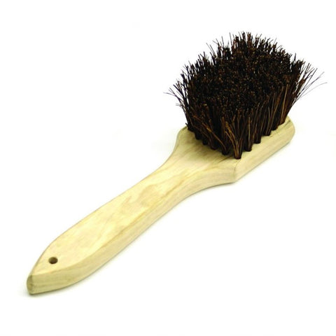 TrueCraftware ? 12- inch Wok Brush Palmyra Bristles with Wooden Handle - Wok Brush Kitchen Cleaning Brush Kitchen pan Brush