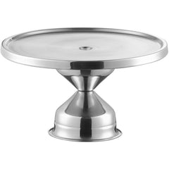 TrueCraftware ? 13-1/4" x 6" Round Cake Stand, Stainless Steel, Round Dessert Stand, Cupcake Stand for Birthday Parties, Weddings, Baby Shower and Other Events