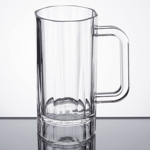 TrueCraftware ? Commercial Grade 16 oz Beer Mug with Handle, Polycarbonate, Dishwasher Safe, Break-Resistant, Shatter-Resistant