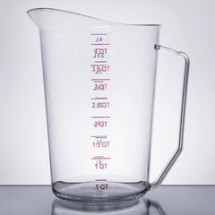 TrueCraftware ? Commercial Grade 4 Liter / 4 Quart, Measuring Cup, Clear, Polycarbonate