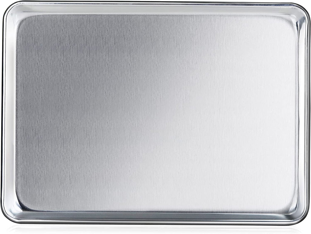 TrueCraftware ?Commercial Grade 18" x 13" Half Size Sheet Pan, Bakeware, Stainless Steel 18/8, 20 Gauge, Dishwasher Safe, Oven Safe, NSF Certified